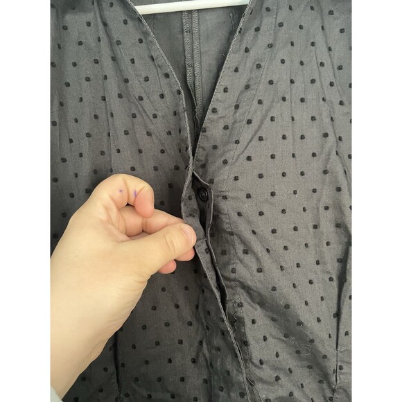 Soft Surrounding Grey Button Up Women Large See Measurements - Picture 4 of 7